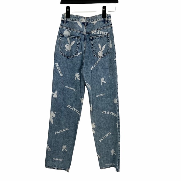 PACSUN X PLAYBOY Bunny Print 90s Boyfriend Jeans - Picture 4 of 11